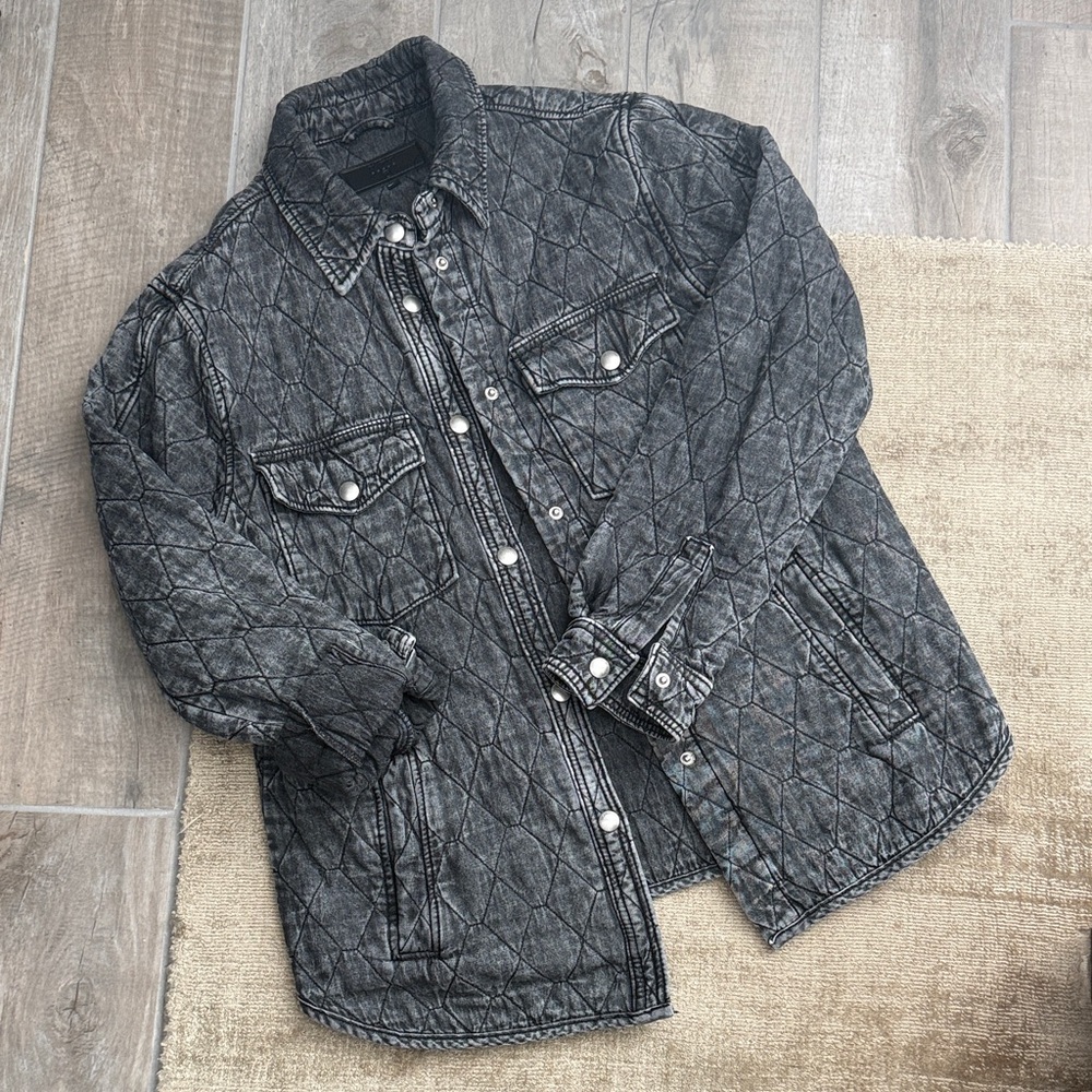 BLANKNYC Quilted Charcoal/ Gray Jacket